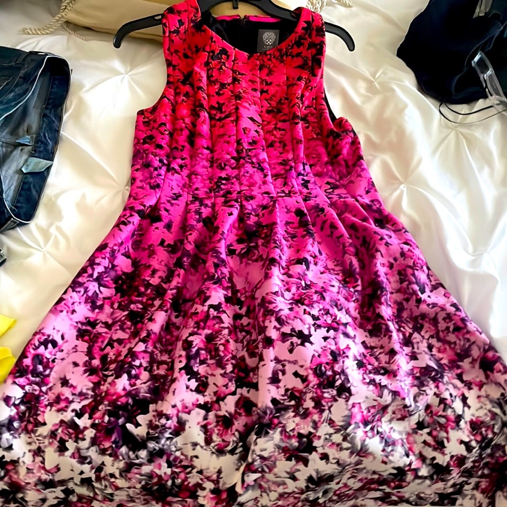 Vince Camuto Ombré A-Line Dress